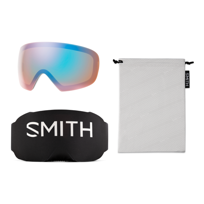 I/O MAG S, White Chunky Knit + ChromaPop™ Pro Photochromic Gold Mirror Lens, hi-res